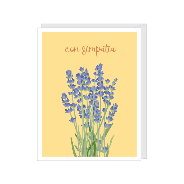 Spanish Lavender Sympathy Card Apartment 2 Cards Cards - Sympathy