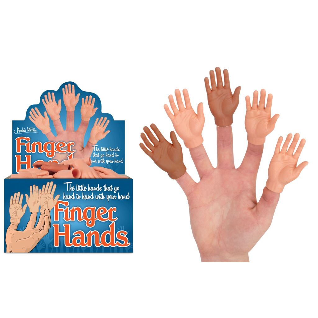 Box of Finger Hands Finger Puppets Archie McPhee Finger Puppets - Finger Hands