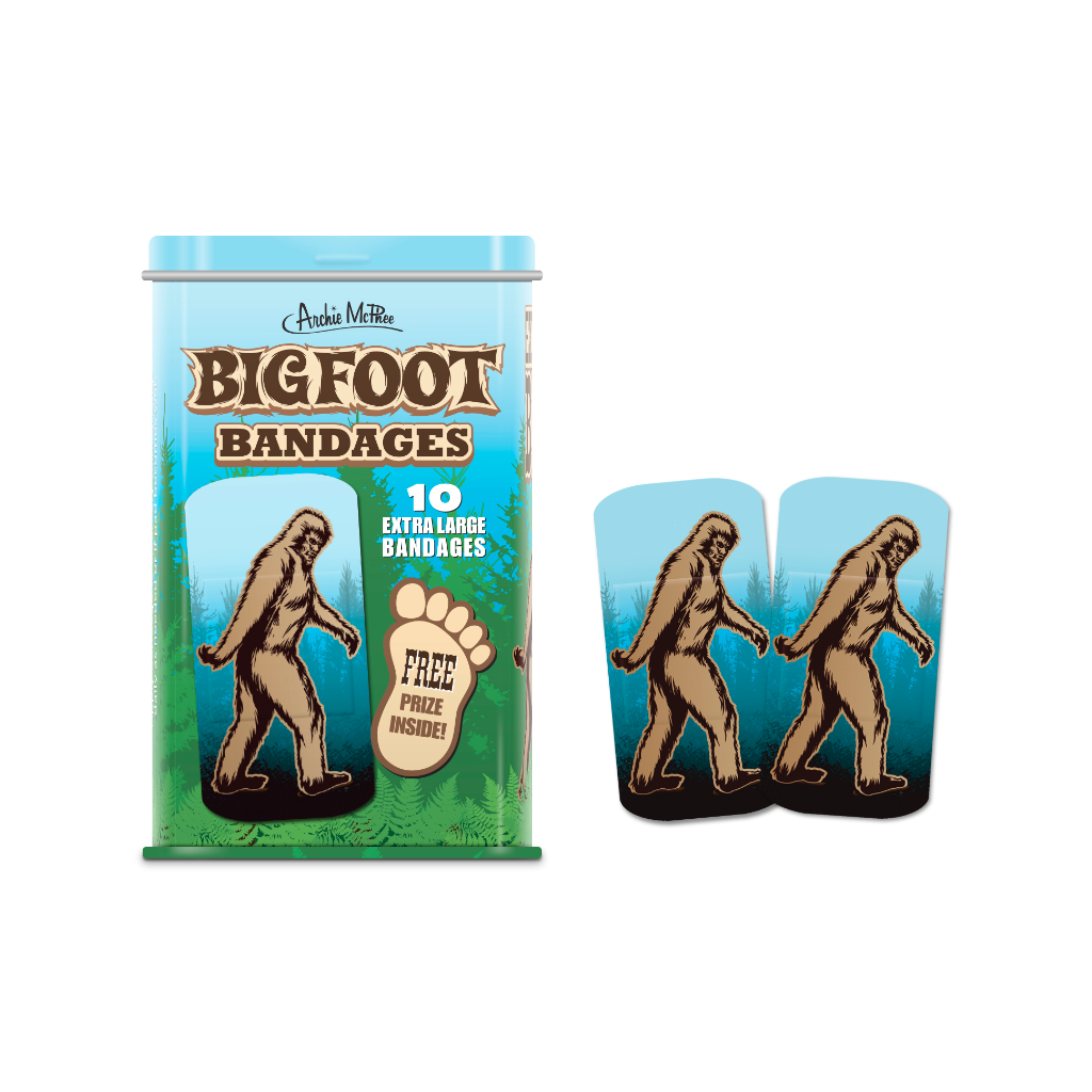 Bigfoot Bandages Archie McPhee Home - Bath & Body - Bandages & Band-Aids