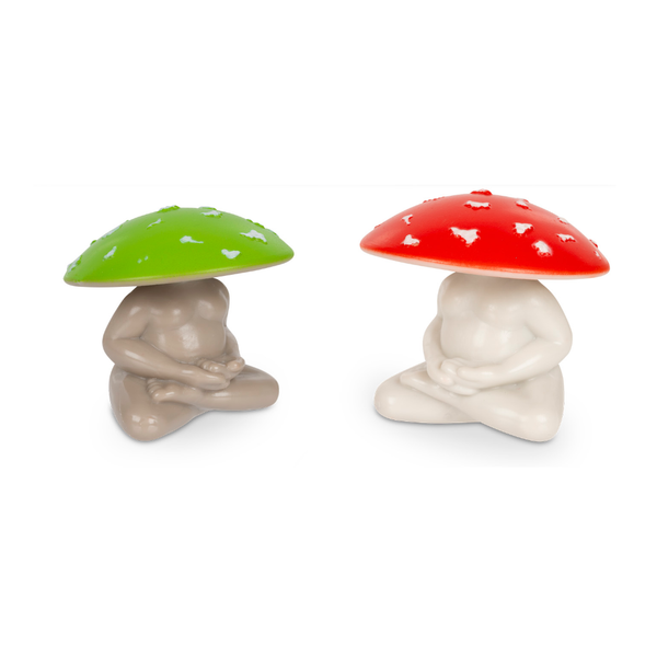 Meditating Mushrooms Toy Figures Archie McPhee Toys & Games - Action & Toy Figures