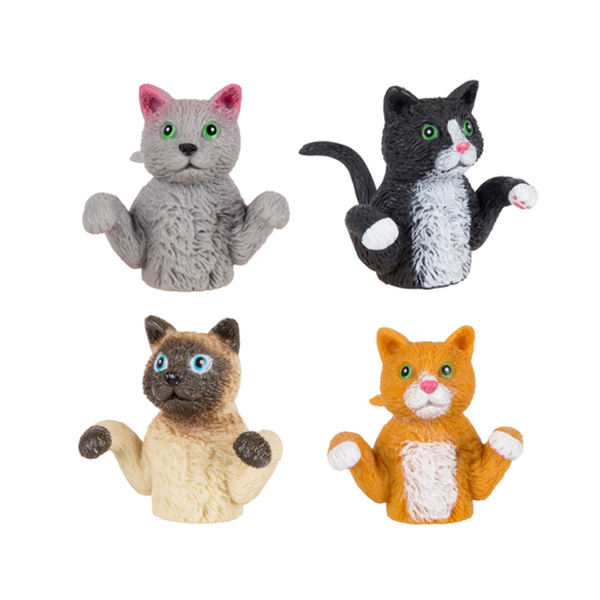 Finger Cats Finger Puppets Archie McPhee Toys & Games - Finger Puppets - Animals