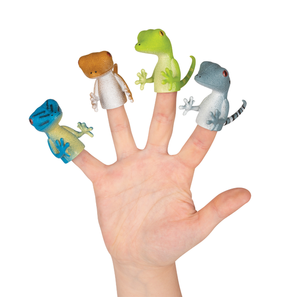 Finger Geckos - Assorted Archie McPhee Toys & Games - Finger Puppets - Animals