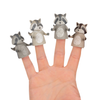 Finger Raccoons - Assorted Archie McPhee Toys & Games - Finger Puppets - Animals