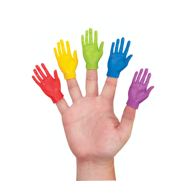 Rainbow FingerHands Archie McPhee Toys & Games - Finger Puppets - Finger Hands