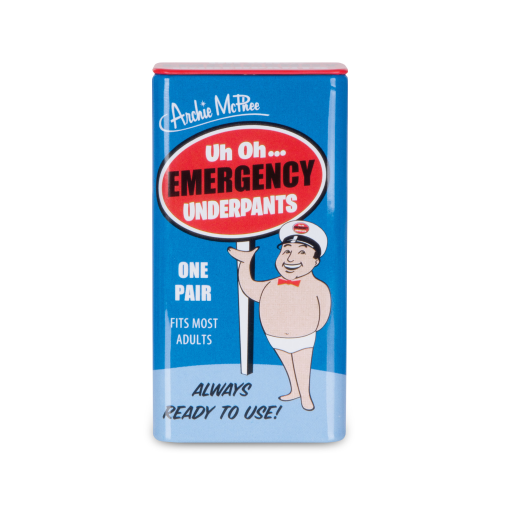 Emergency Underpants in a Tin from Archie McPhee – Urban General Store