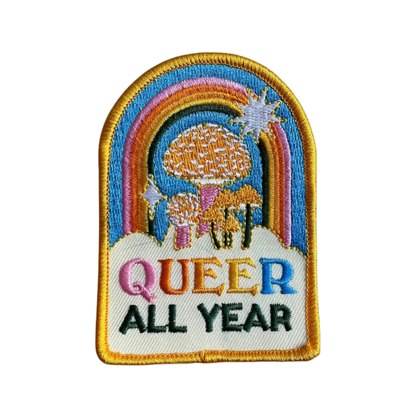 Queer All Year Patch Ash + Chess Apparel & Accessories - Appliques & Patches