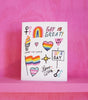 Gay Rights Are Human Rights Card Ash + Chess Cards - Blank