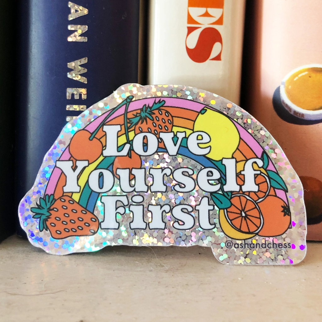 AAC STICKER LOVE YOURSELF FIRST Ash + Chess Impulse - Stickers