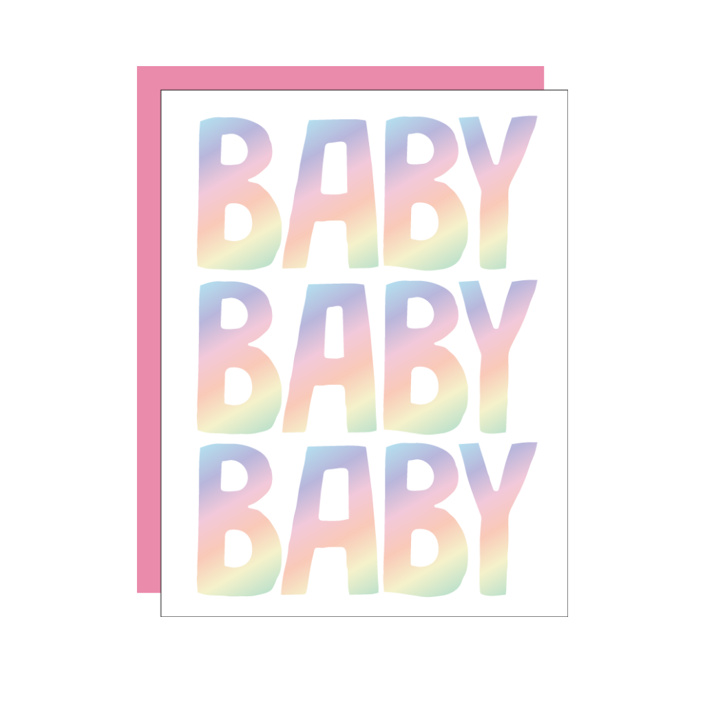 Baby Baby Baby Card Ashkahn Cards - Baby