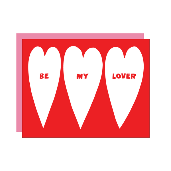 Be My Lover Hearts Love Card Ashkahn Cards - Love