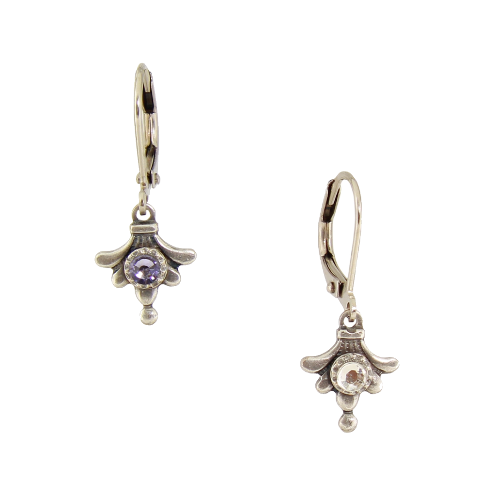 Crystal Dangle Earring Baked Beads Jewelry - Earrings