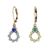 Crystal Hoop Earring Baked Beads Jewelry - Earrings