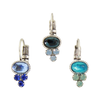 Crystal Oval Cluster Earring Baked Beads Jewelry - Earrings