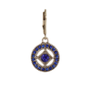 E1162P Diamond Crystal Hoop Earrings Baked Beads Jewelry - Earrings
