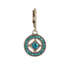 E1162Q Diamond Crystal Hoop Earrings Baked Beads Jewelry - Earrings