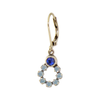 E1181B Crystal Hoop Earring Baked Beads Jewelry - Earrings