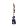 E1192B Triple Stacked Crystal Earring Baked Beads Jewelry - Earrings