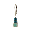 E1192G Triple Stacked Crystal Earrings Baked Beads Jewelry - Earrings