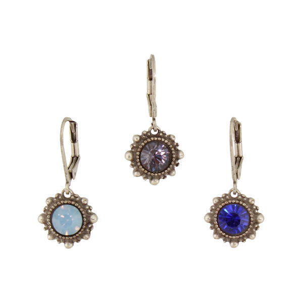 Granulated Crystal Earrings Baked Beads Jewelry - Earrings