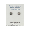 SHIRLEY MACLAINE Quotestone Post Earrings Baked Beads Jewelry - Earrings