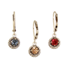 Vintage Crystal Earrings Baked Beads Jewelry - Earrings