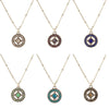 Diamond Crystal Hoop Necklaces Baked Beads Jewelry - Necklaces