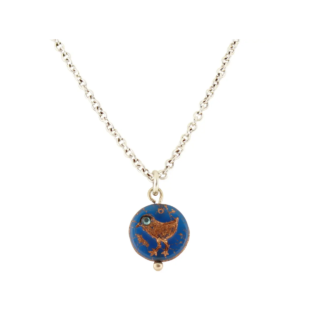 Jewelry :: Necklaces :: Beaded Necklaces :: Necklace set | Great Pumpkin  artisan lampwork pendant, vintage Czech bright orange glass beads,  amethyst, aquamarine
