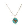 N1182Q Bird Bead Necklace Baked Beads Jewelry - Necklaces