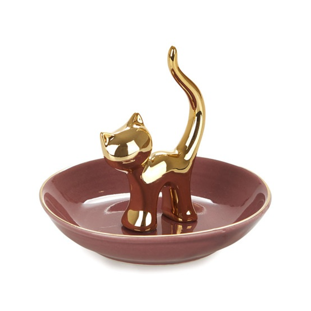 Gatto Cat Ring Holder Dish Balvi Home - Decorative Trays, Plates, & Bowls