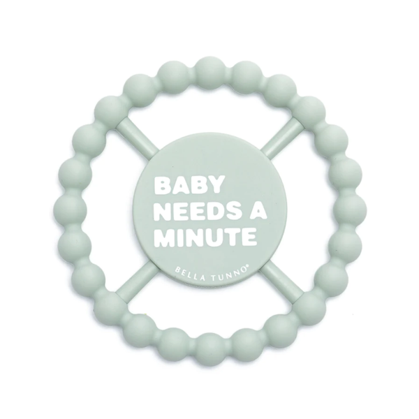 Baby Needs A Minute Happy Teether Bella Tunno Baby & Toddler - Pacifiers & Teethers