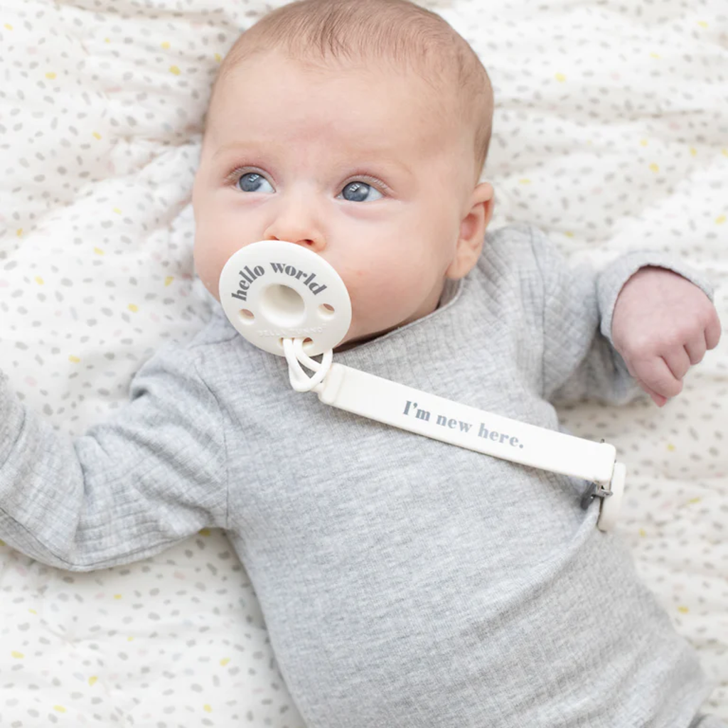 I'm New Here Signature Pacifier Clip Bella Tunno Baby & Toddler - Pacifiers & Teethers
