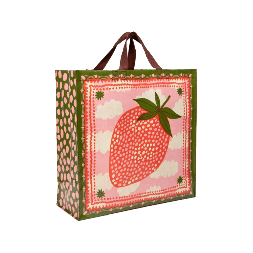 Strawberry Clouds Shopper Blue Q Apparel & Accessories - Bags - Reusable Shoppers & Tote Bags