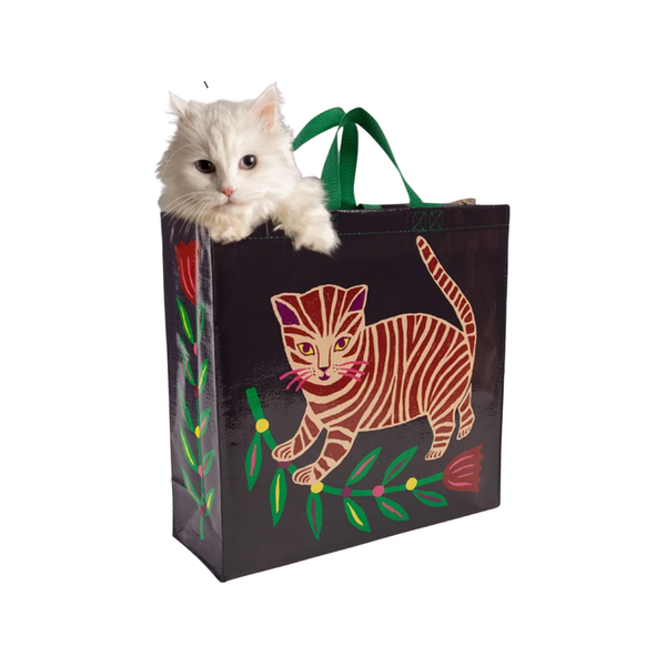 Tiger Kitten Shopper Blue Q Apparel & Accessories - Bags - Reusable Shoppers & Tote Bags