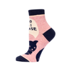 I Do As I Please Ankle Socks - Womens Blue Q Apparel & Accessories - Socks - Womens