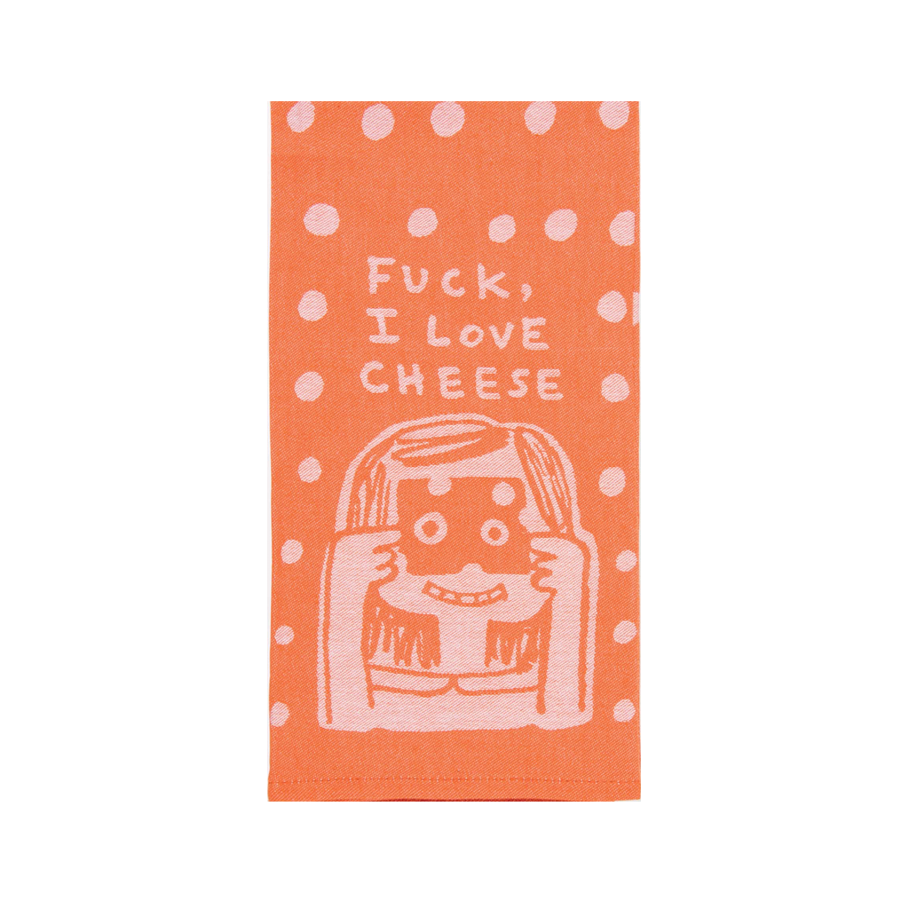 F*ck, I Love Cheese Woven Dish Towel