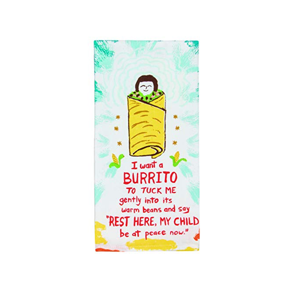 I Want A Burrito Dish Towel Blue Q Home - Kitchen - Kitchen & Dish Towels
