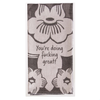 You're Doing F*cking Great! Woven Dish Towel Blue Q Home - Kitchen - Kitchen & Dish Towels