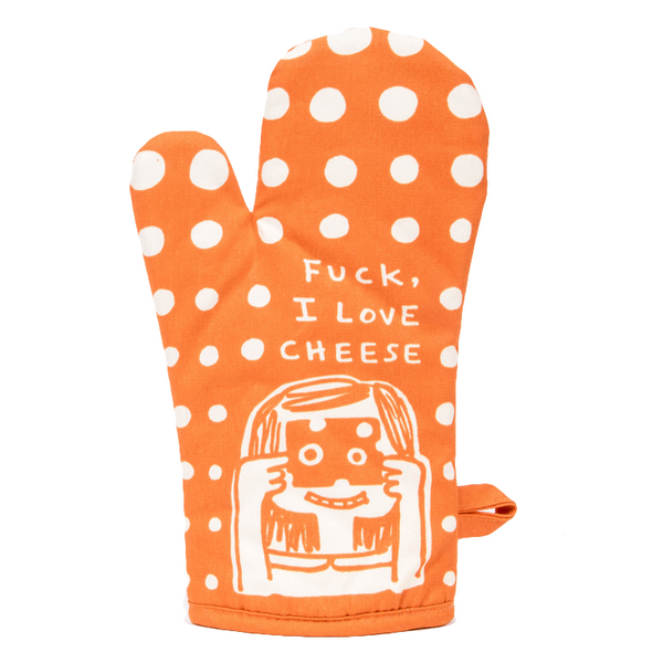 F*ck I Love Cheese Oven Mitt Blue Q Home - Kitchen - Oven Mitts & Pot Holders