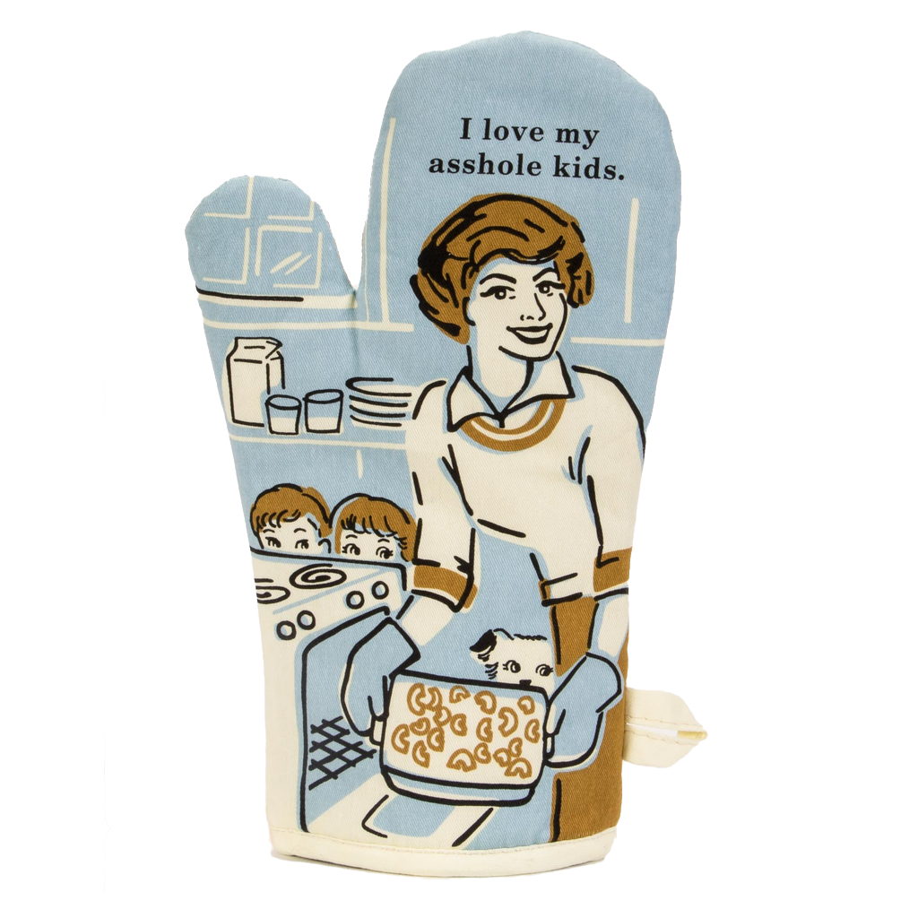 I Love My A**hole Kids Oven Mitt Blue Q Home - Kitchen - Oven Mitts & Pot Holders