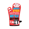 Whatever Happens We’re Eating It Oven Mitt Blue Q Home - Kitchen - Oven Mitts & Pot Holders