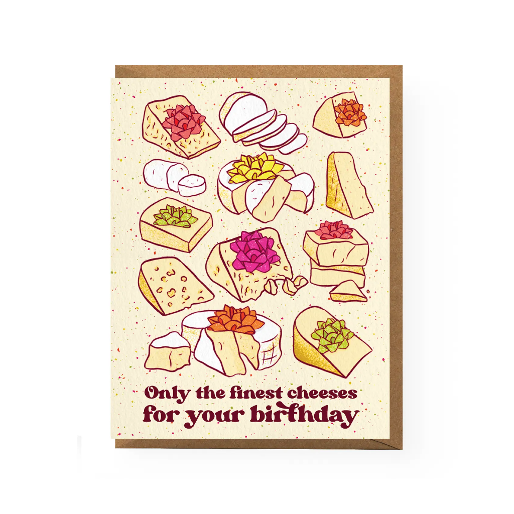 Cheese Birthday Card from Boss Dotty Paper Co Urban General Store