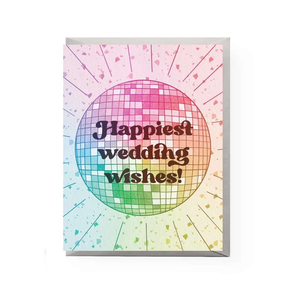 Disco Wedding Card Boss Dotty Paper Co Cards - Love - Wedding