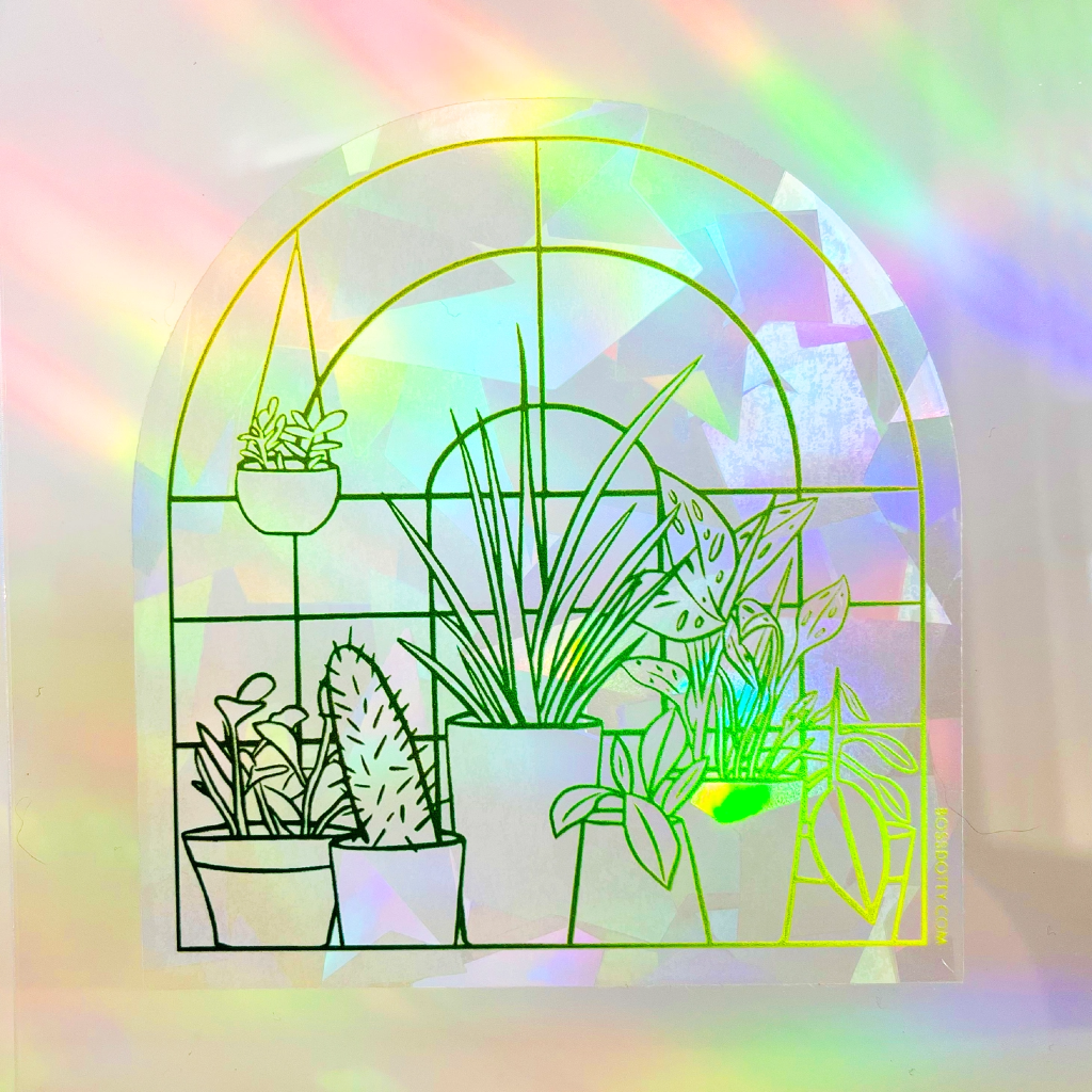 Plant Window Rainbow Suncatcher Decal Boss Dotty Paper Co Home - Garden - Suncatchers