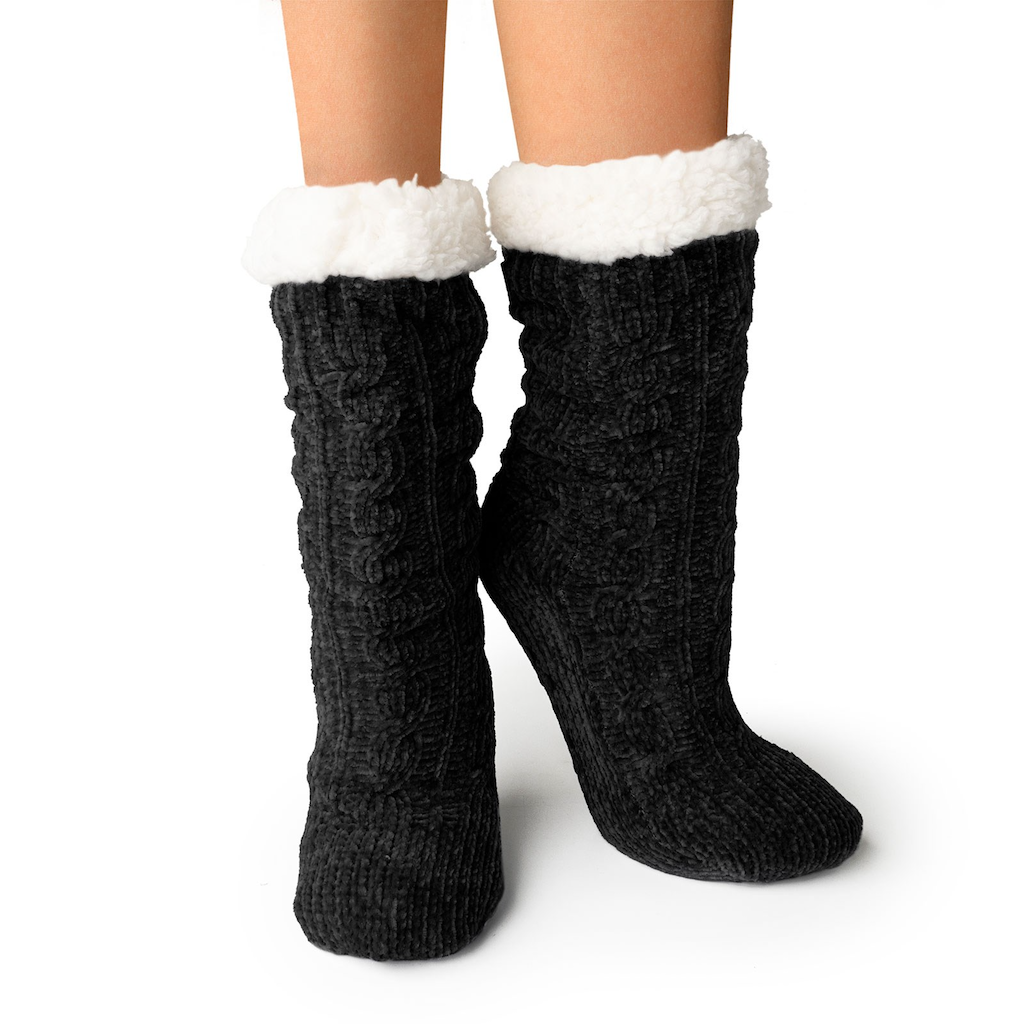 BLACK Beyond Soft Slipper Socks Britt's Knits Apparel & Accessories - Socks - Adult - Unisex