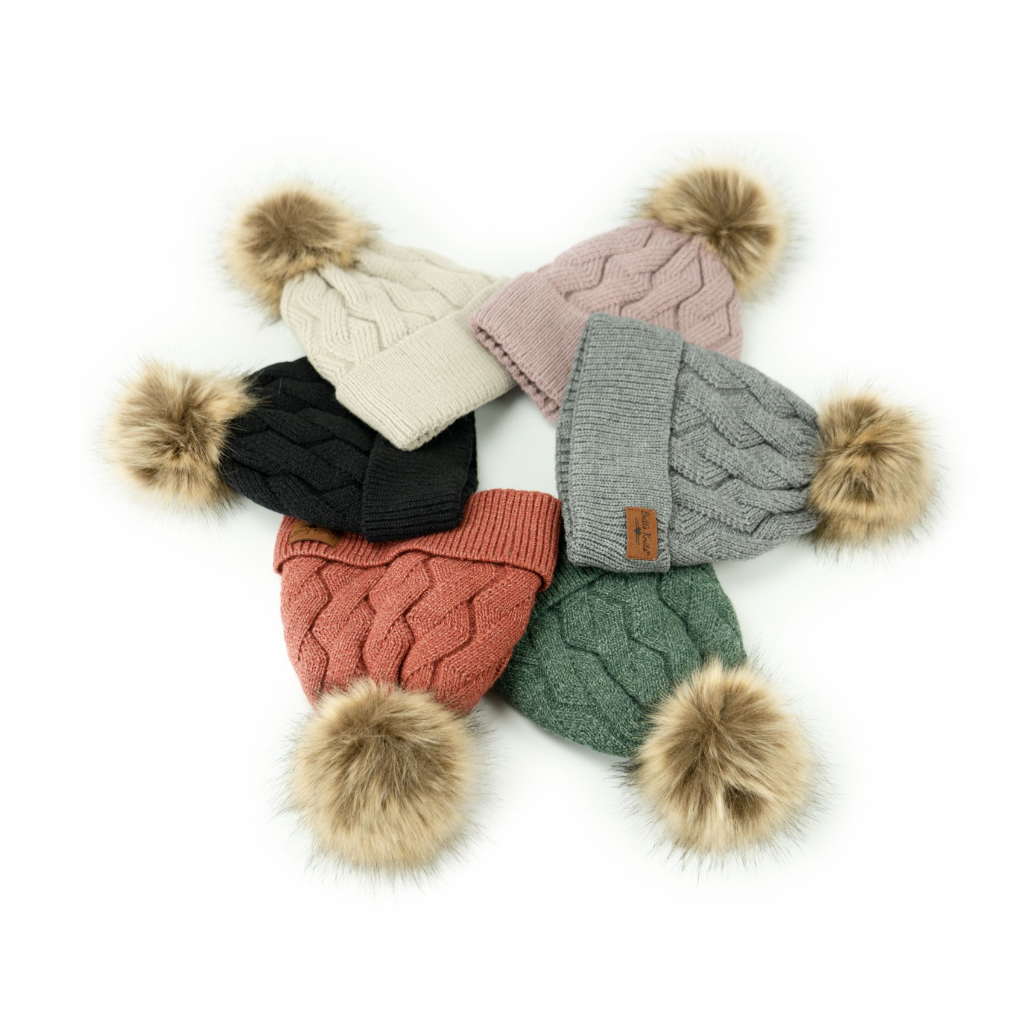 Mainstay Plush-Lined Pom Hat - Womens Britt’s Knits Apparel & Accessories - Winter - Adult - Hats