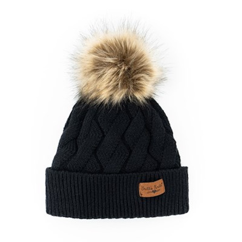 Mainstay Plush-Lined Pom Hat - Womens Britt's Knits Apparel & Accessories - Winter - Adult - Hats