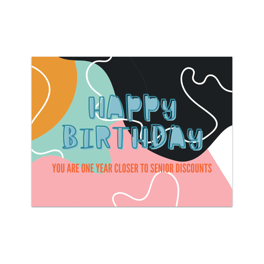 Senior Discounts Happy Birthday Card Cards by Dé Cards - Birthday
