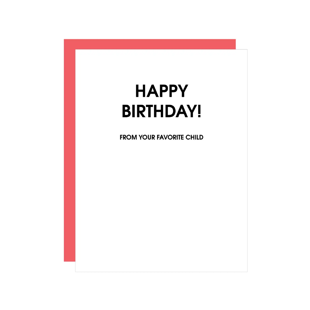 Favorite Child Birthday Card Chez Gagne Cards - Birthday