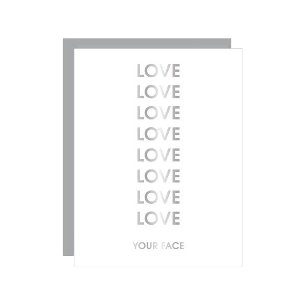 CHZ CARD LOVE LOVE YOUR FACE Chez Gagne Cards - Love