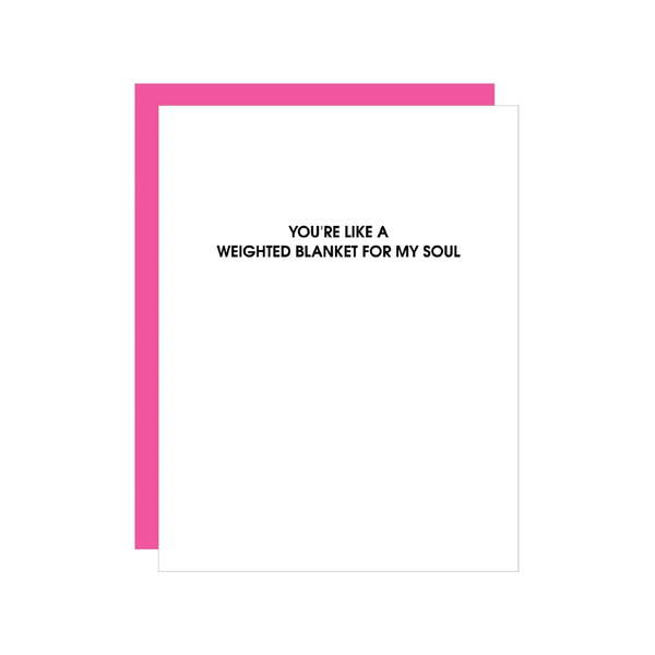 CHZ CARD LOVE WEIGHTED BLANKET Chez Gagne Cards - Love